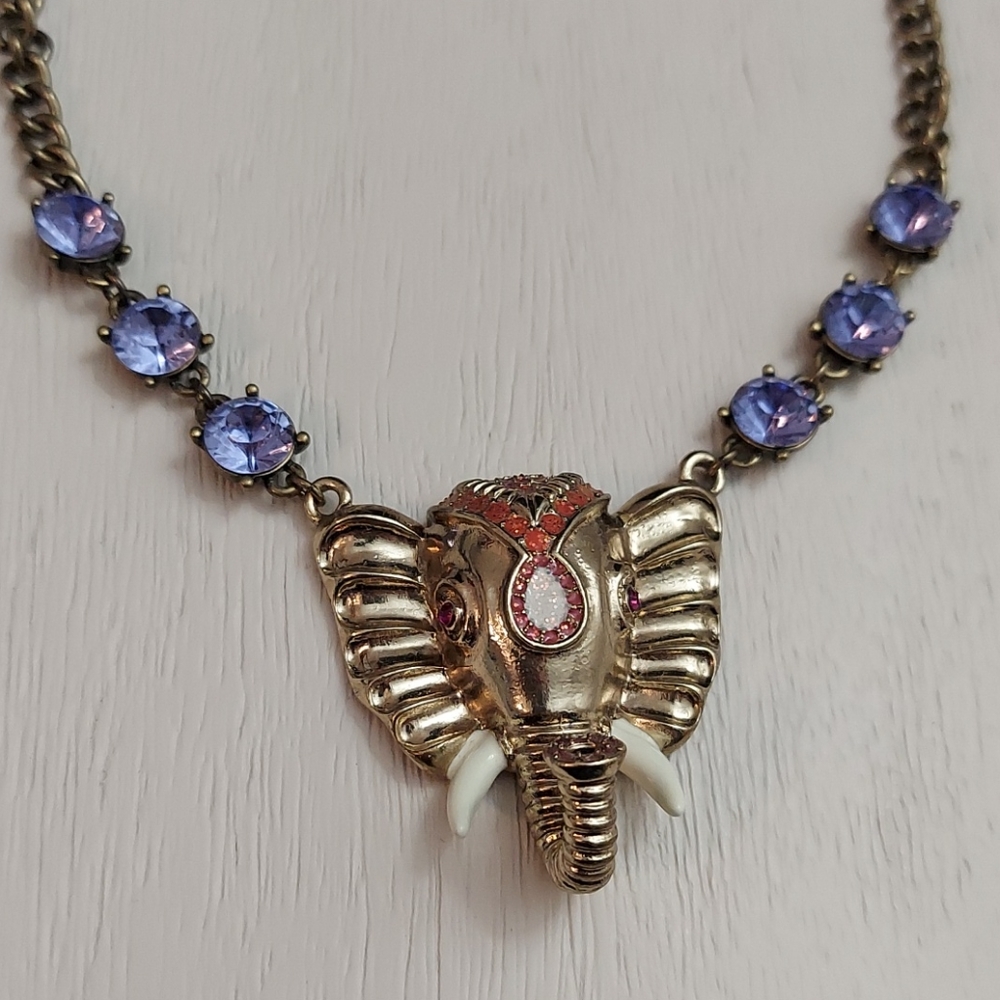 Betsey Johnson ELEPHANT NECKLACE - Picture 2 of 5